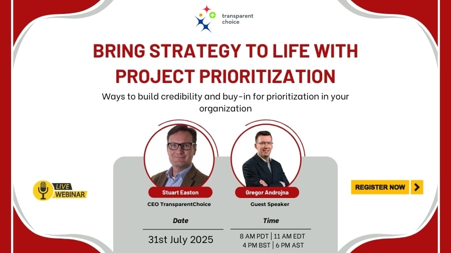 31 July 2025 - Bring Strategy to Life with Project Prioritization