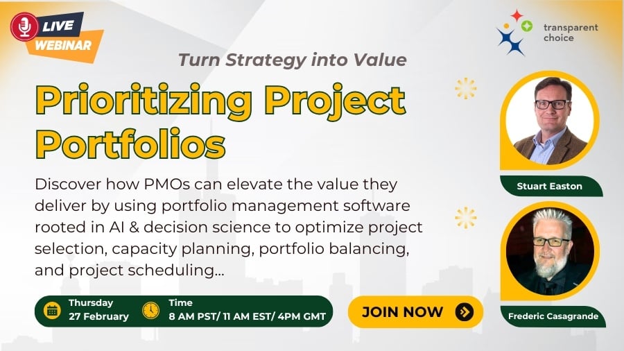 Prioritizing Project Portfolios - Webinar 27 Feb